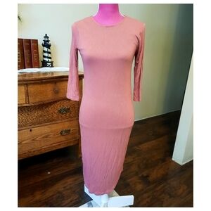 Rue21 Dusty Rose Long Sleeve Dress